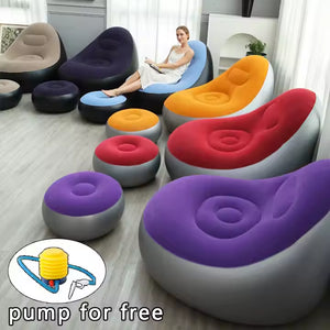 Canapé Gonflable avec Repose-pied - AirRelax Duo