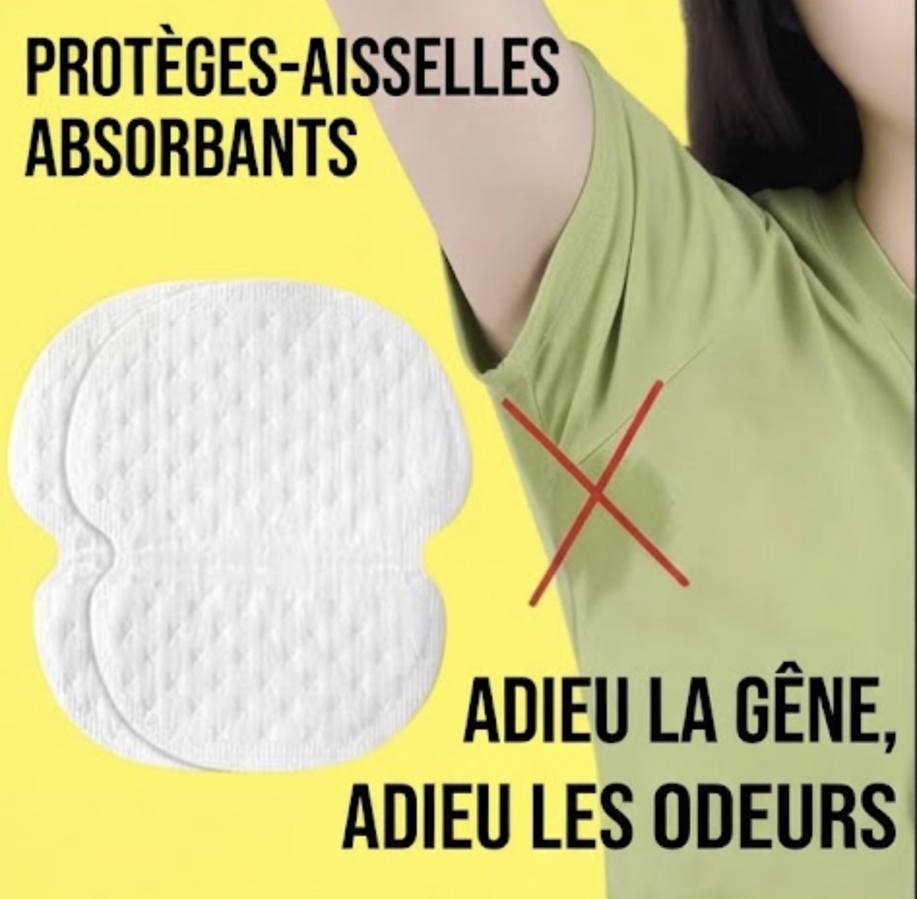 Patchs Anti-Transpiration pour Aisselles – 50 Pièces - Vue supplémentaire